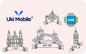 Airalo eSIM Uki Mobile+ 20 GB - 200 SMS - 200 Mins - 30 days